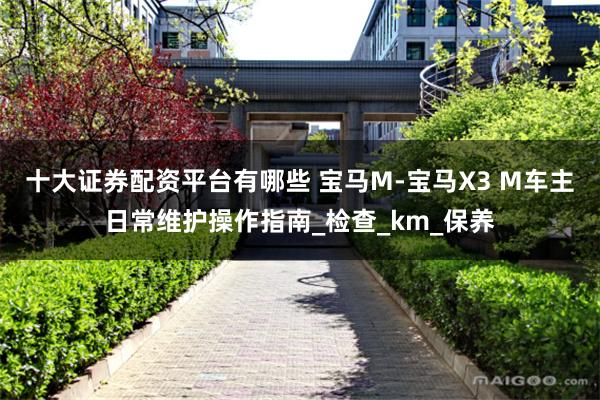 十大证券配资平台有哪些 宝马M-宝马X3 M车主日常维护操作指南_检查_km_保养